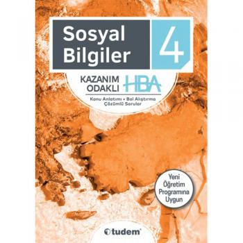 4. Sınıf Sosyal Bilgiler Kazanım Odaklı HBA Tudem Yayınları