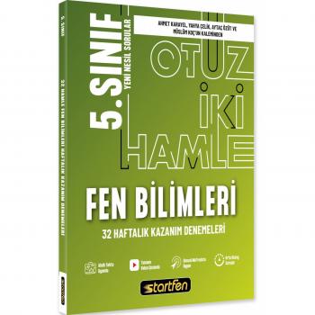 Startfen Yayıncılık 5. Sınıf 32 Hamle Fen Bilimleri Haftalık Kazanım Denemeleri