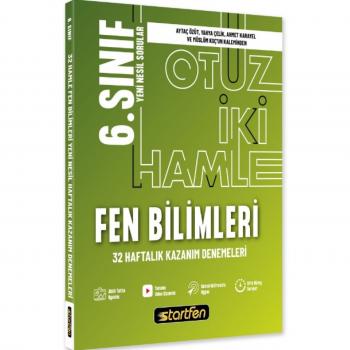 Startfen Yayıncılık 6. Sınıf 32 Hamle Fen Bilimleri Haftalık Kazanım Denemeleri