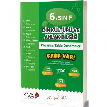 6. Sınıf Din Kültürü ve Ahlak Bilgisi Fark Var Kazanım Takip Denemeleri Koray Varol Akademi