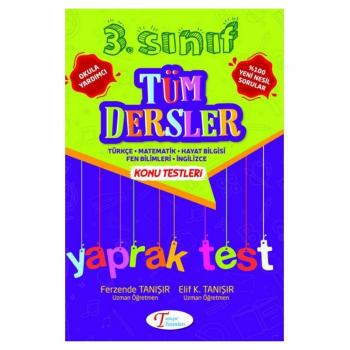 Tanışır 3. Sınıf Tüm Dersler Konu Testleri Yaprak test