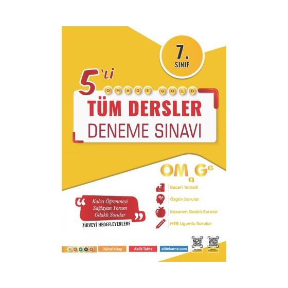 7. Sınıf Tüm Dersler 5li Deneme Omage Yayınları