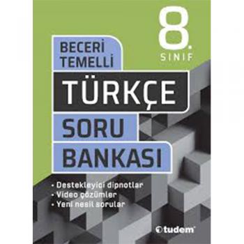 8. Sınıf LGS Türkçe Beceri Temelli Soru Bankası Tudem Yayınları
