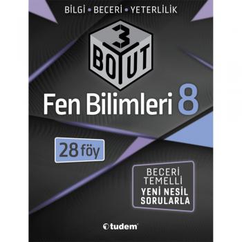 8. Sınıf LGS Fen Bilimleri 3 Boyut 28 Föy Tudem Yayınları