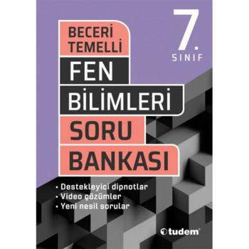 7.Sınıf Fen Bilimleri Soru Bankası Tudem Yayınları