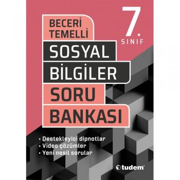 7. Sınıf Sosyal Bilgiler Beceri Temelli Soru Bankası Tudem Yayınları