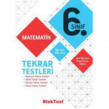 6. Sınıf Matematik Tekrar Testleri Blok Test Yayınları