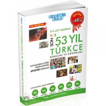 TYT Hazırlık Son 53 Yıl Türkçe Çıkmış Sorular ve Çözümleri Akıllı Adam Yayınları