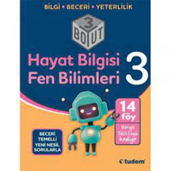 3.Sınıf Hayat Bilgisi Fen Bilimleri 3 Boyut Soru Bankası Tudem Yayınları