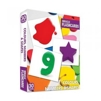 Miracle Flashcards Colours Numbers and Shapes 30 Cards Mk Publications