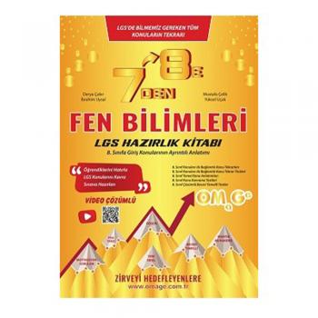 7 Den 8 E LGS Fen Bilimleri Hazırlık Kitabı Omage Yayınları