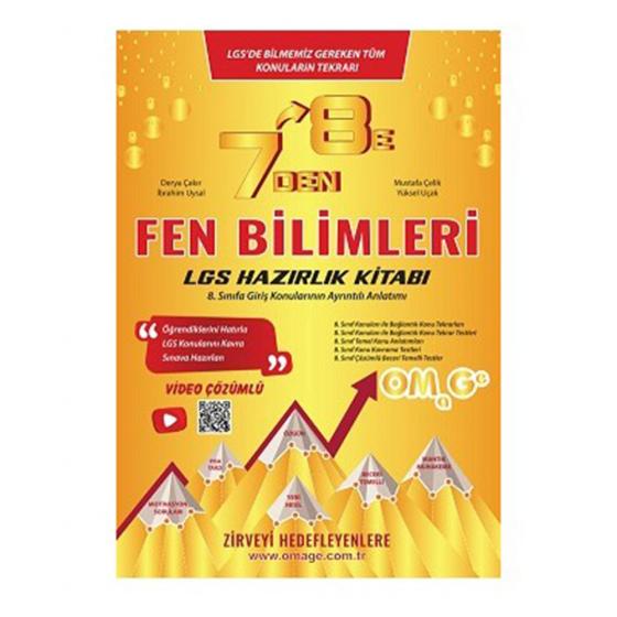 7 Den 8 E LGS Fen Bilimleri Hazırlık Kitabı Omage Yayınları