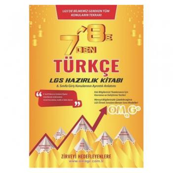 7 den 8 e LGS Türkçe Hazırlık Kitabı Omage Yayınları