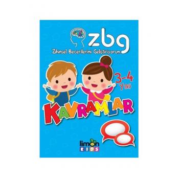 Zihinsel Becerilerimi Geliştiriyorum 3-4 Yaş Kavramlar limonKIDS