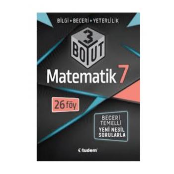 7. Sınıf Matematik 3 Boyut Soru Bankası Tudem Yayınları