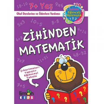 Çıkartmalı Zihinden Matematik İlk Okul Eğlenceli Matematik Limonkids