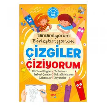 Tamamlıyorum Birleştiriyorum Çizgiler Çiziyorum Ema Kitap