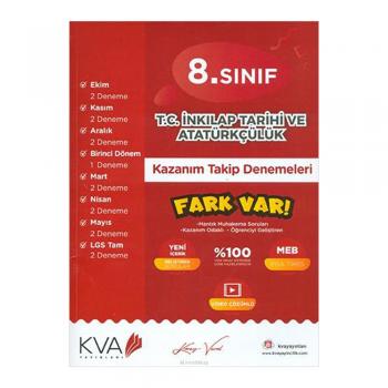 8. Sınıf T.C. İnkılap Tarihi ve Atatürkçülük Kazanım Takip Denemeleri Koray Varol Akademi