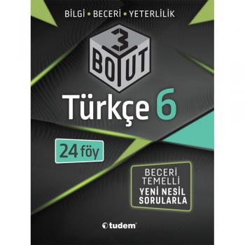 6. Sınıf Türkçe 3 Boyut Yeni Nesil Sorularla Tudem Eğitim