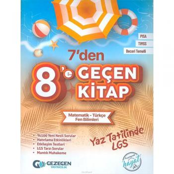 Gezegen 7den 8e Geçen Kitap Matematik Türkçe Fen Bilimleri