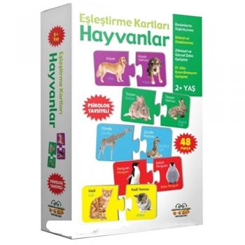 Hayvanlar Eşleştirme Kartları (2+ Yaş) Muhammet Cüneyt Özcan 0 6 Yaş Yayınları