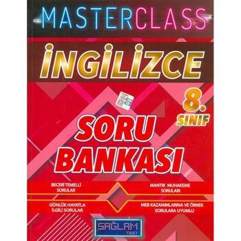 8.Sınıf LGS MASTERCLASS İngilizce Soru Bankası Sağlam Test Yayınları