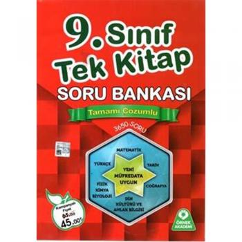 Örnek 9.Sınıf Tek Kitap Çözümlü Soru Bankası (Kampanyalı)