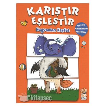 Karıştır Eşleştir Hayvanları Keşfet M. Sacide Kafalı Sincap Kitap