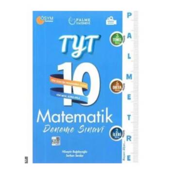 TYT Matematik Palmetre 10 Deneme Video Çözümlü Palme Yayınları