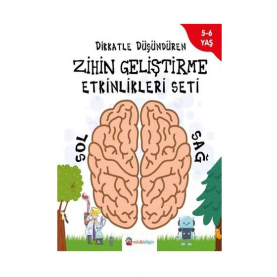 Dikkatle Düşündüren Zihin Geliştirme Etkinlikleri Seti (4 Kitap Takım) Minik Bilgin