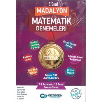Gezegen Yayıncılık 8.Sınıf Madalyon Lgs Matematik Denemeleri 20 Deneme