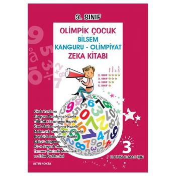 Altın Nokta 3. Sınıf Olimpik Çocuk Bilsem - Kanguru - Olimpiyat Zeka Kitabı Tamamı Çözümlü