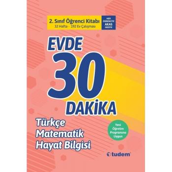 Tudem Yayınları 2. Sınıf Evde 30 Dakika Türkçe Matematik Hayat Bilgisi Soru Ev Çalışması