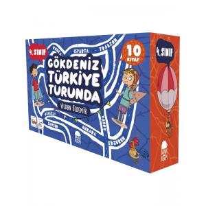 Gökdeniz Türkiye Turunda 4. Sınıf Seti - (10 Kitap) - Vildan Özdemir