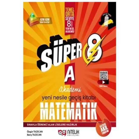 Nitelik Yayınları 8. Sınıf Yeni Nesil Süper Matematik (A)