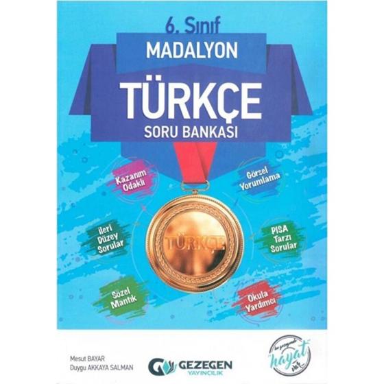 Gezegen Yayıncılık 6. Sınıf Madalyon Türkçe Soru Bankası