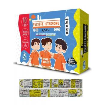 Felsefe Istasyonu (10 Kitap) Set 8 Yaş ve Üzeri + Matematik Öğreten Ayraç