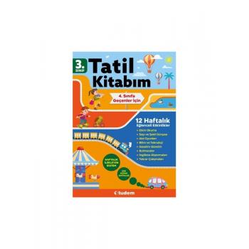 Tudem Yayınları 3. Sınıf Dan 4. Sınıfa Geçenler Için Tatil Kitabım 12 Haftalık 2023