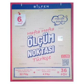 Bilfen Yayıncılık 6.sınıf Türkçe Ölçüm Noktası