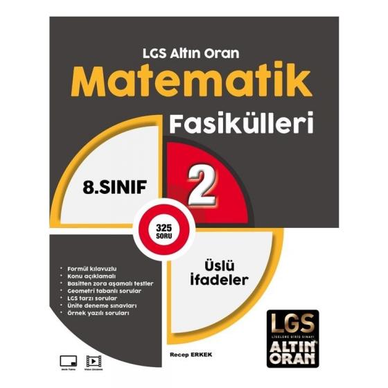 Altın Oran 8. Sınıf Matematik Fasikülleri Üslü İfadeler