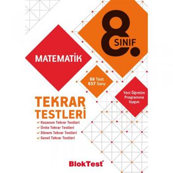 8.Sınıf Matematik Tekrar Testleri Blok Test Yayınları