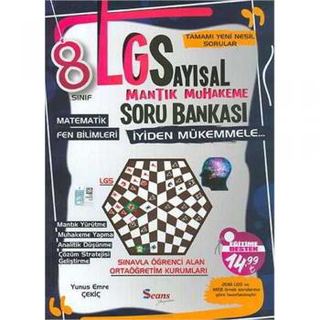 8. Sınıf LGS Sayısal Mantık Muhakeme Soru Bankası Seans Yayınları