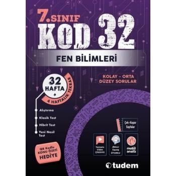 Tudem Yayınları 7. Sınıf Fen Bilimleri Kod 32 Tekrar Testleri