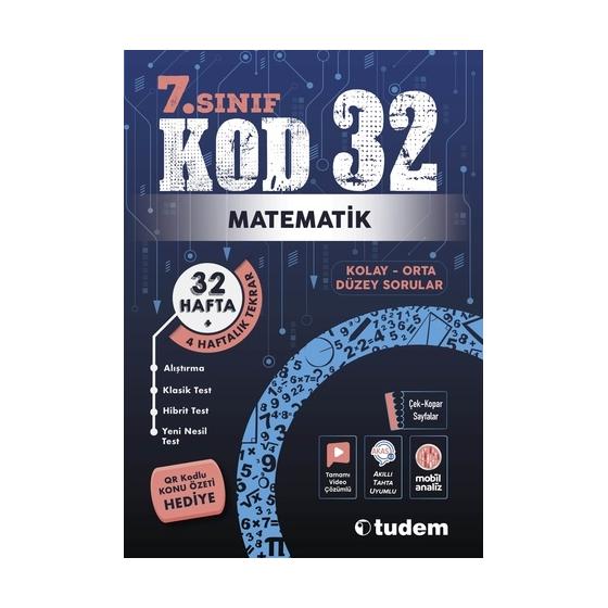 Tudem Yayınları 7. Sınıf Matematik Kod 32 Tekrar Testleri