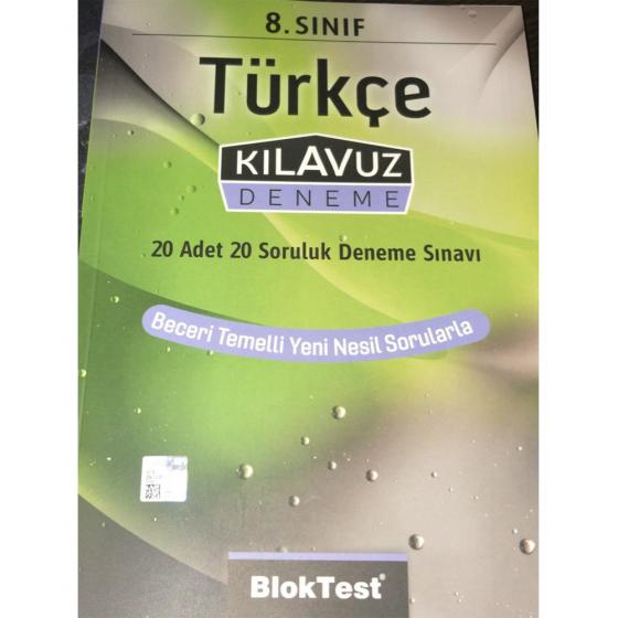 8.TÜRKÇE KILAVUZ DENEME 20 ADET 20 SORULUK DENEME SINAVI