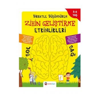 Dikkatle Düşündüren Zihin Geliştirme Etkinlikleri 2 Minik Bilgin